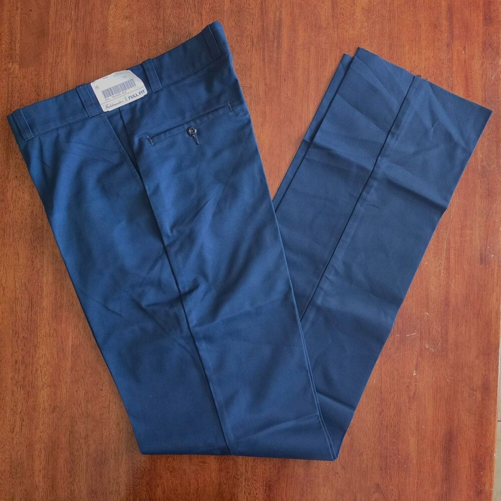 Vintage Sears Fieldmaster Pants Men's Size 36 Deadstock Blue Slacks (Fit 34) NEW